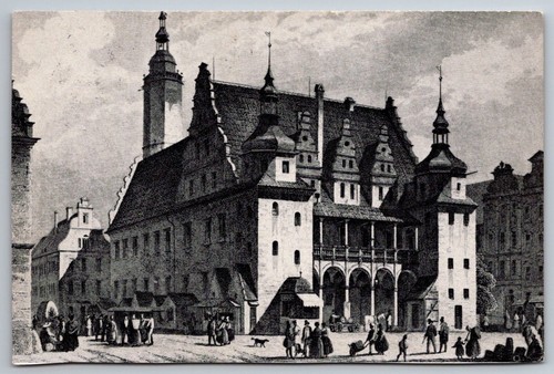 Brieg rathaus stich - ak,