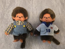 ❤️ Stofftier * 2x Monchhichi mit Kleidung * Sekiguchi * 1974 * Vintage❤️