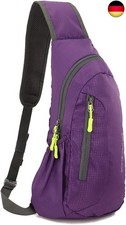 Gisdanchz Wasserdichte Nylon Sling Bag Rucksack Brusttasche Klein Herren Damen