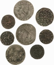 Lot - Jever - 8x: 2 Stüber, 1 Stüber und Oertgen des 17. Jahrhunderts