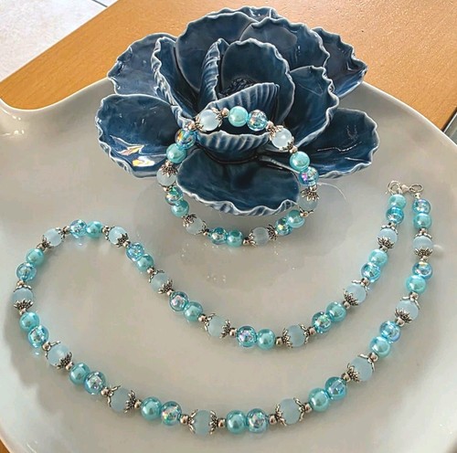 Schmuckset perlenkette - -,