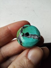 Echter Türkis Donut Anhänger Kette Mineralien EdelSteine Heilsteine