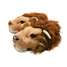 Tierhausschuhe Herren Plüsch