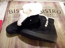 Neuwertig Stiefel gr 38 schwarz von HSE 24 mit Keilabsatz warm gefütterte 