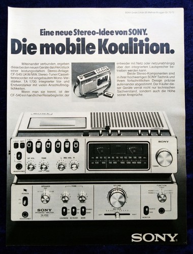 Sony stereo anlage - stereo-anlage,, originale
