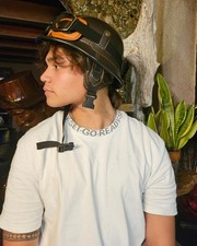 Chopper Helm Biker Helmet mit