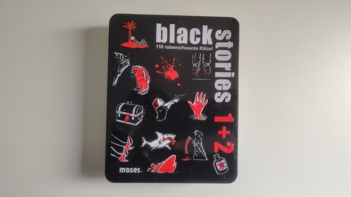 Black stories blechdose - black, 1+2