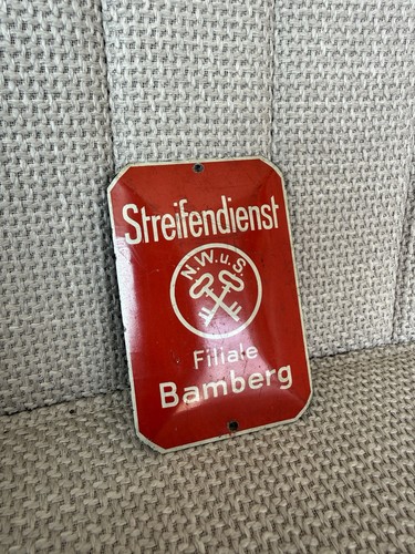 Blechschild streifendienst - blechschild,