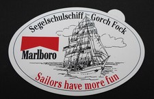 Werbe-Aufkleber Gorch Fock Segelschulschiff Marine Sailors have more fun 80er