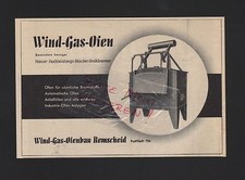 REMSCHEID, Werbung 1938, Wind-Gas-Ofenbau Industrie-Ofen-Anlagen