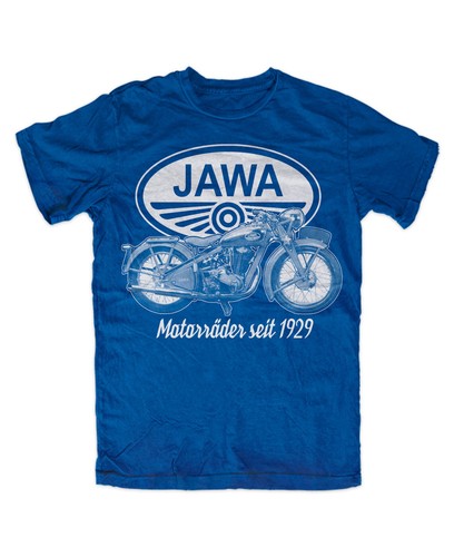 Jawa shirt blau motorrad - t-shirt,