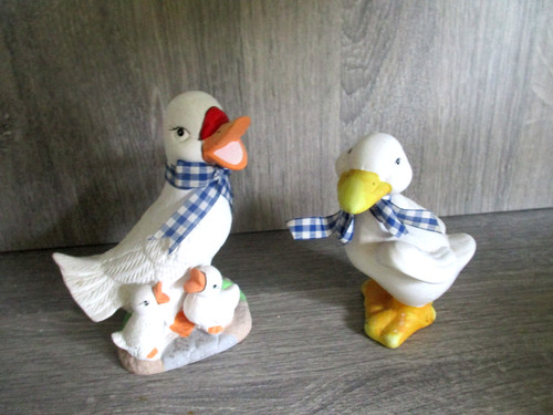 Gänsepaar mit küken - mit, stück