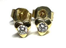 HERZFORM BRILLANT-OHRSTECKER