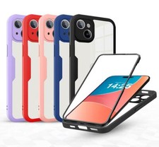 360 Grad Handyhülle für Apple iPhone 15 / 15 Pro / 15 Pro Max Rundum Schutz Case