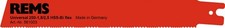 REMS Universalsägeblatt