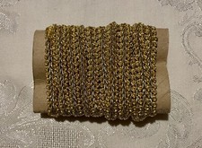 Goldborte, Litze Lurex 1 cm breit, 1,90 lang -  nähen, basteln, Fasching, Deko