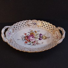 Alte Porzellan Henkelschale -
