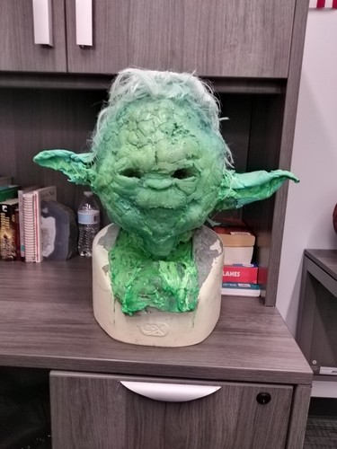 Yoda silicone bust - silicone, life-size