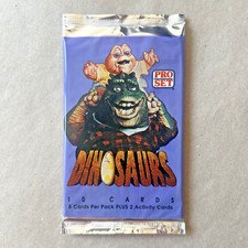 Die Dinos (1992) Trading Cards Booster Pack Pro Set Dinosaurs Disney