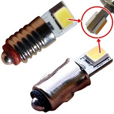 1x 10x AC DC LED E5,5 MS4 10V-22V Modelleisenbahn Glühlampen Modellbahn 600000