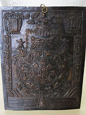 Thangka Lebensrad Thanka vintage tibetan copper repousse wheel of life buddha
