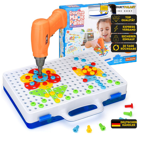 Mosaik steckspiel werkzeugbox - steckspiel,