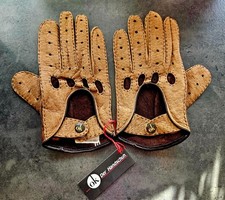 Antike Herren Autofahrer Leder