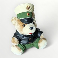 Polizei Teddybär in Uniform | Bär als Polizist mit Mütze | Sammlerstück ca. 30cm