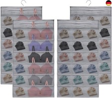 AMJKEJI 2PCS Kleiderschrank Organizer Hängend für Unterwäsche Socken BHS, 30 Ta