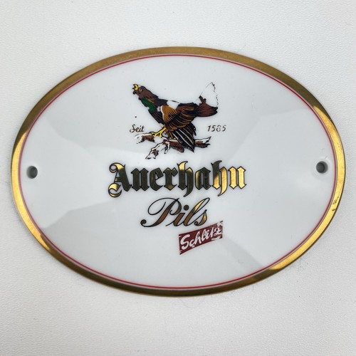 Zapfhahnschild auerhahn pils - zapfhahnschild, "auerhahn
