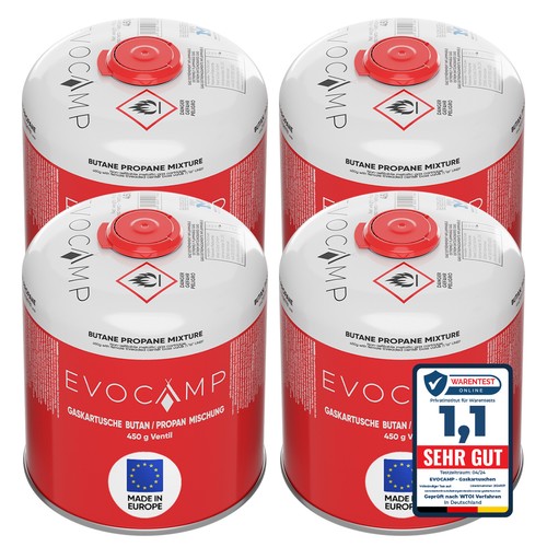 Evocamp gaskartuschen 450g - evocamp, 4x