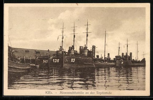 Kiel minensuchhbotte - ak,