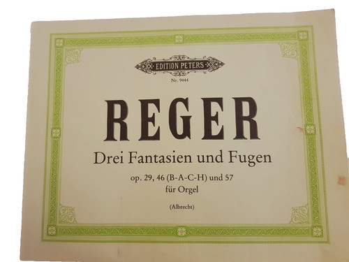 Reger drei fantasien - fantasien, und
