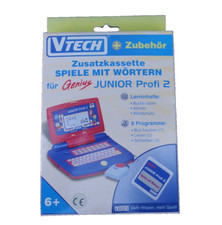 Vtech Genius Junior Profi 2 Wörter Lernspiel Computer Modul Zusatz Kassette NEU