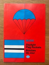 MOOG Feuerwerk Flyer Broschüre ca. 1960 "Flag Rockets" Vintage Nico