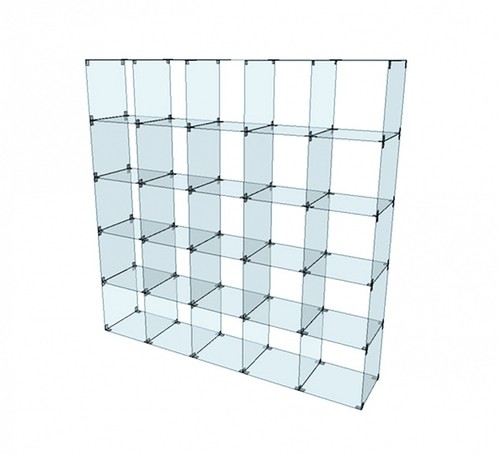 Glassteckvitrine glasregal - glassteckvitrine,