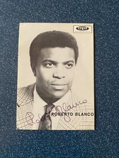 Autogrammkarte  "ROBERTO BLANCO"    signiert