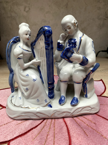 Dekofigur pärchen sitzend - pärchen,
