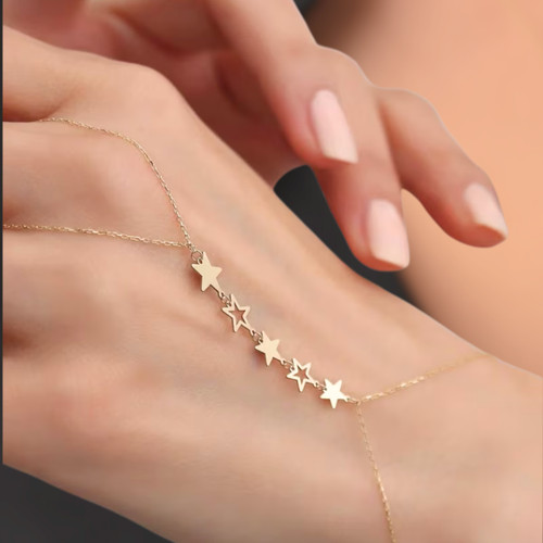 Handkette stern armband - stern,