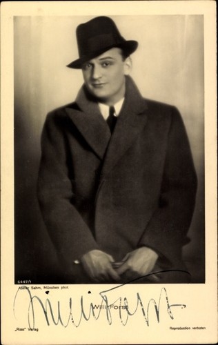 Schauspieler willi forst - ak,