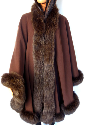 Exquisiter pelz blaufuchs cape - pelz,