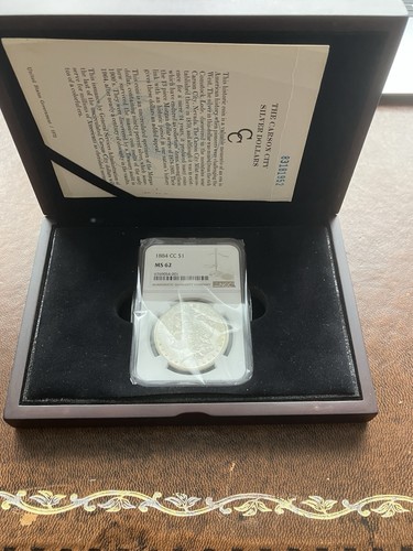 Morgan dollar 1884cc ngc ms62 - 1884cc,
