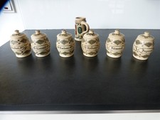 Jugendstil Steinzeug Vorratsdose Antik  Gewürzbehälter Dose Deckeldose alt