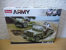 Sluban M38 - B0853  " Jeep mit Feldhaubitze "  NEU/OVP
