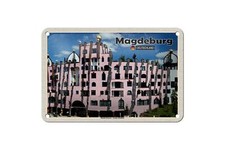Blechschild städte magdeburg - blechschild,