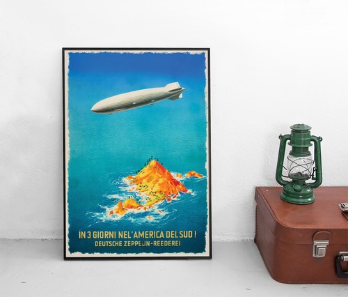 Poster zeppelin südamerika - zeppelin,