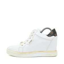 Guess Damen Sportschuh Weiss Leder Gepolstert Sneaker EU 40.5