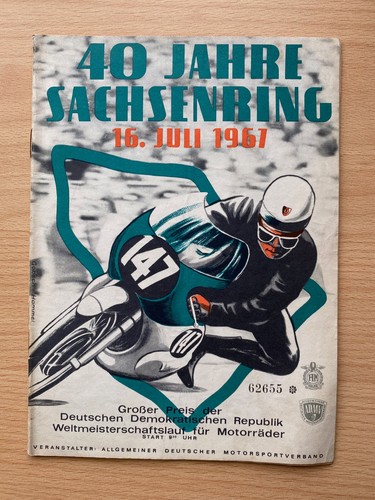 Sachsenring rennprogramm 1967 - rennprogramm,