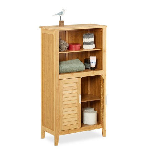 Badezimmerschrank bambus