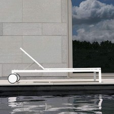 Ikarus Salou Gartenliege auf Rollen 2er Set, weiss, weiss